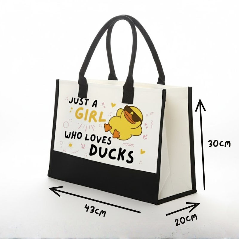 Just A Girl Who Loves Ducks Tote Bag