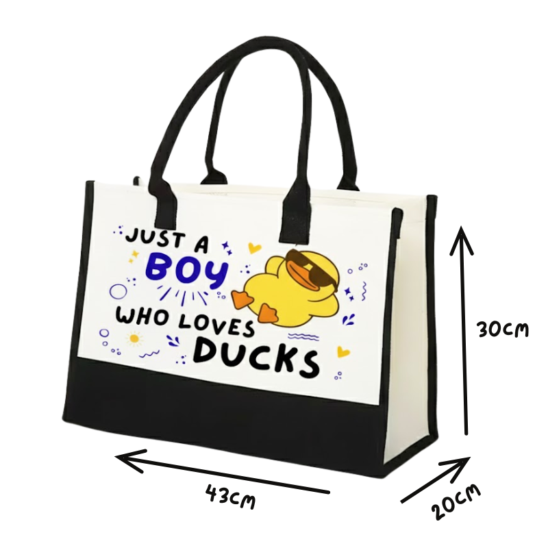 Tote Bag - Just A Boy Who Loves Ducks!