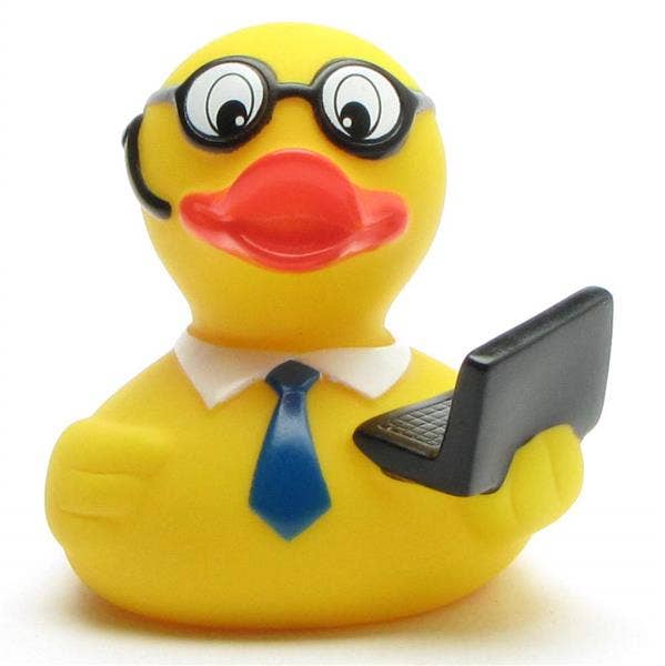 Duck with Notebook