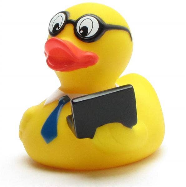 Duck with Notebook