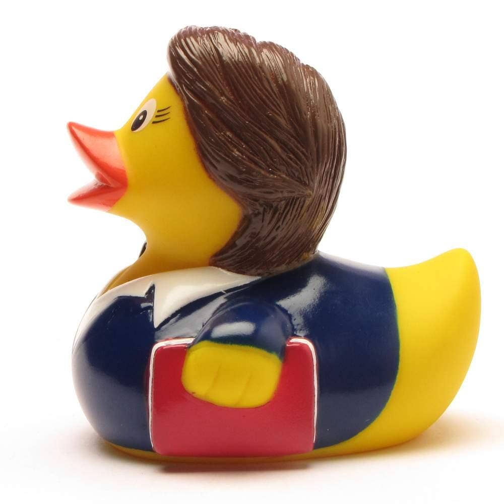 Femme d'affaires canard en caoutchouc - Canard en caoutchouc