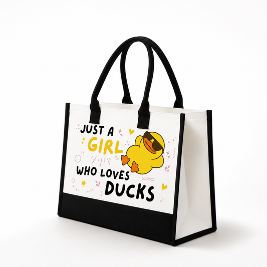 Just A Girl Who Loves Ducks Tote Bag