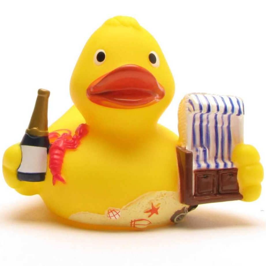 Beach day rubber duck
