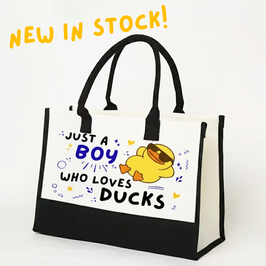 Tote Bag - Just A Boy Who Loves Ducks!