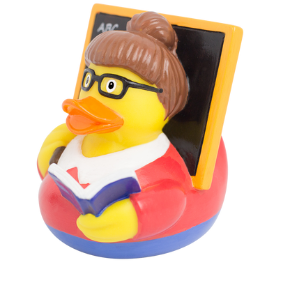 Teacher Duck with Blackboard