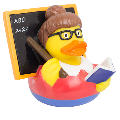 Teacher Duck with Blackboard