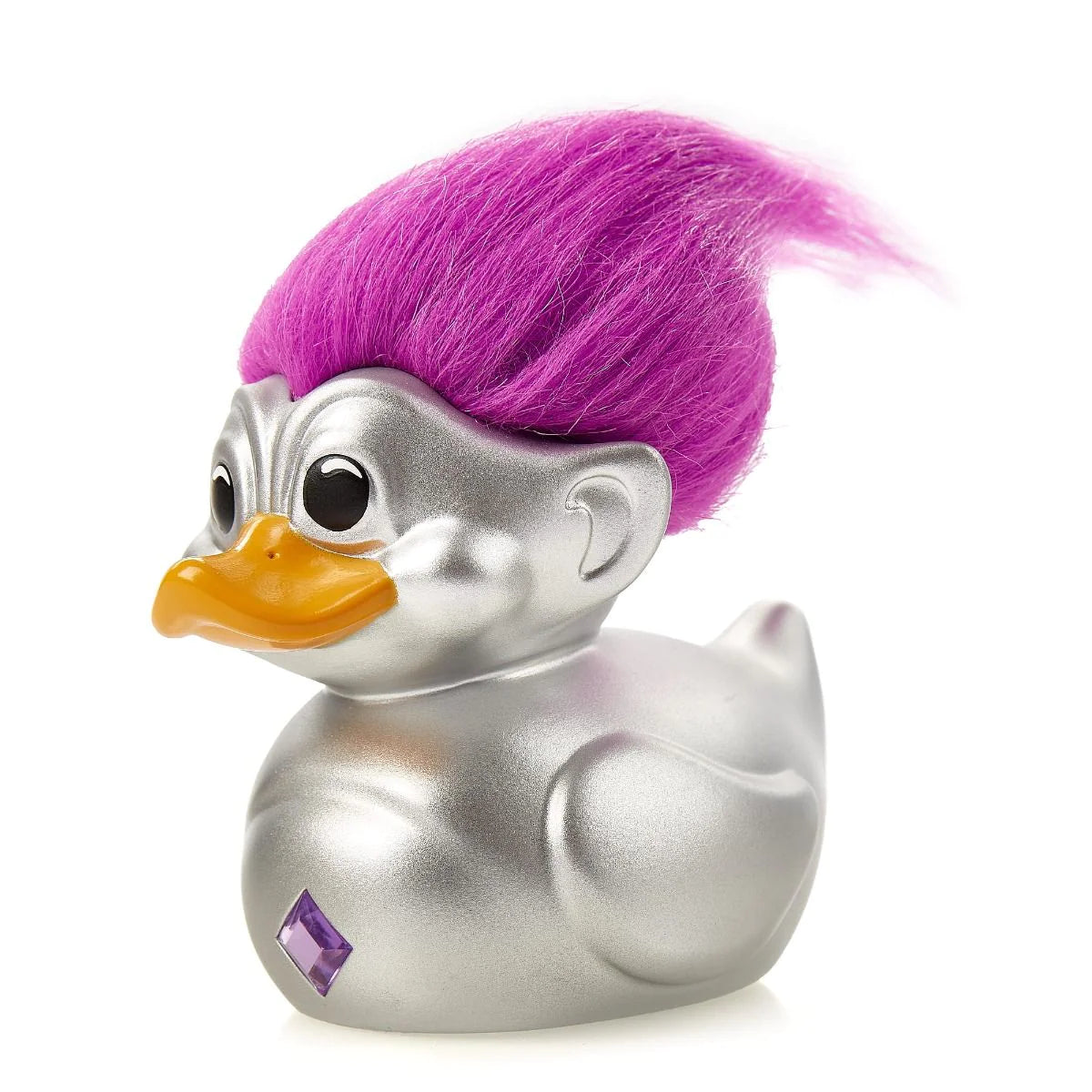 Trolls: Silver Troll (Silver with Purple Hair) TUBBZ First Edition