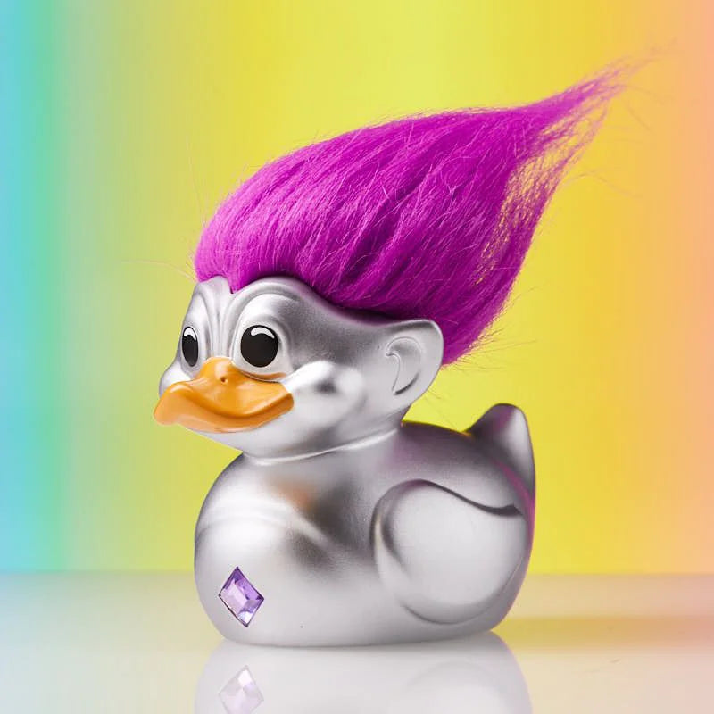 Trolls: Silver Troll (Silver with Purple Hair) TUBBZ First Edition