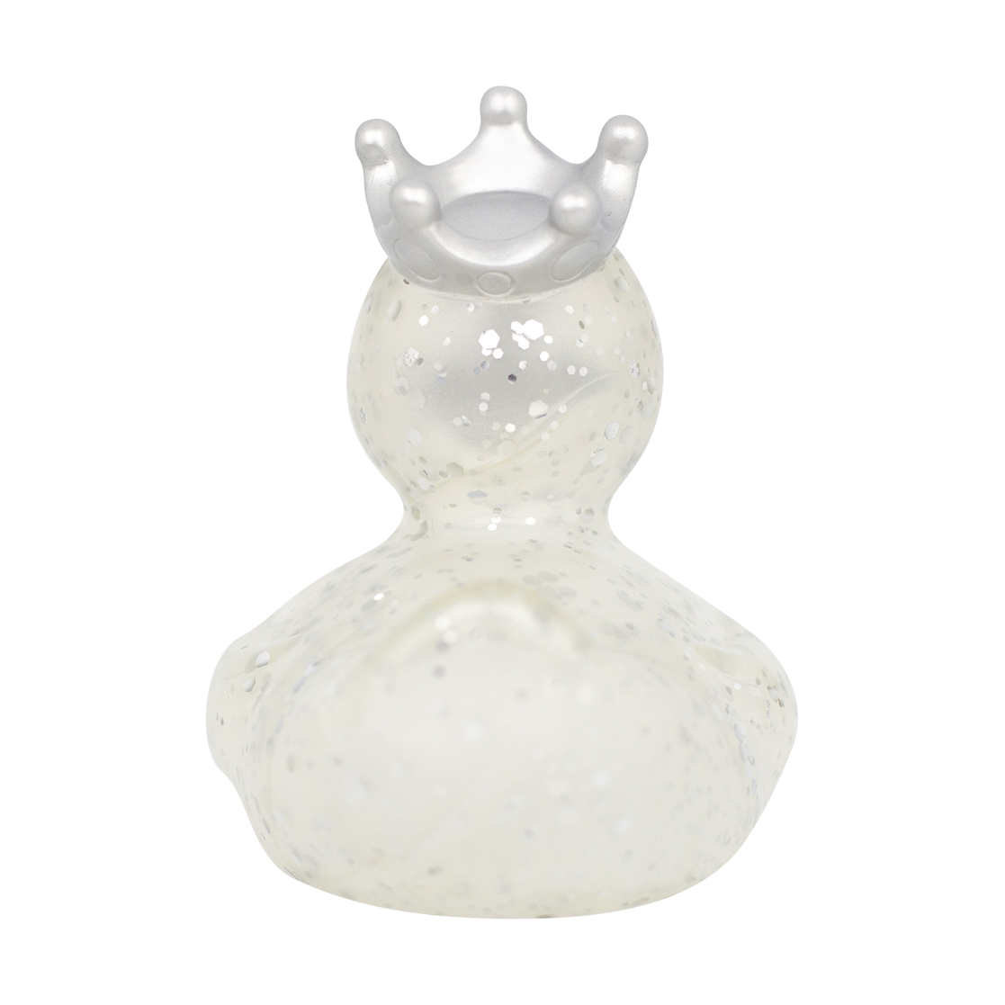Silver Glitter With Crown