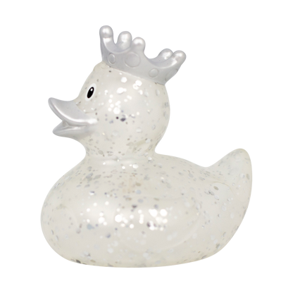 Silver Glitter With Crown