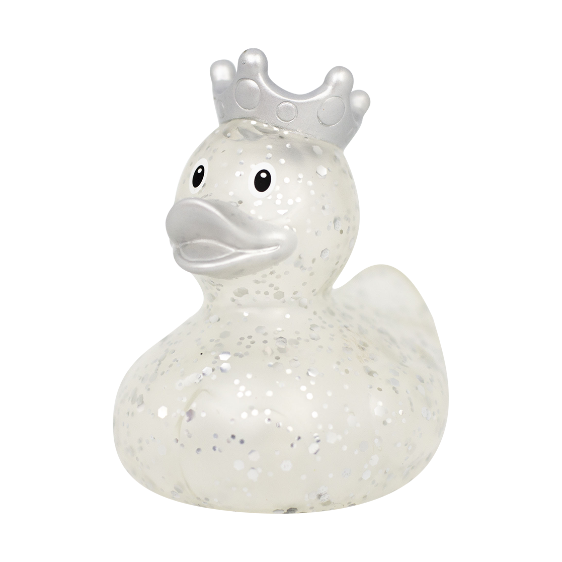 Silver Glitter With Crown