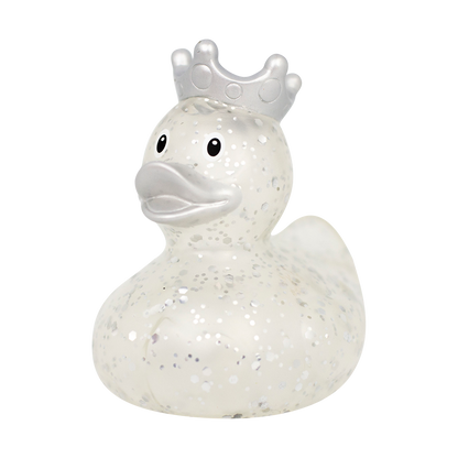 Silver Glitter With Crown