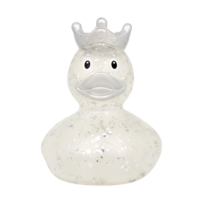 Silver Glitter With Crown