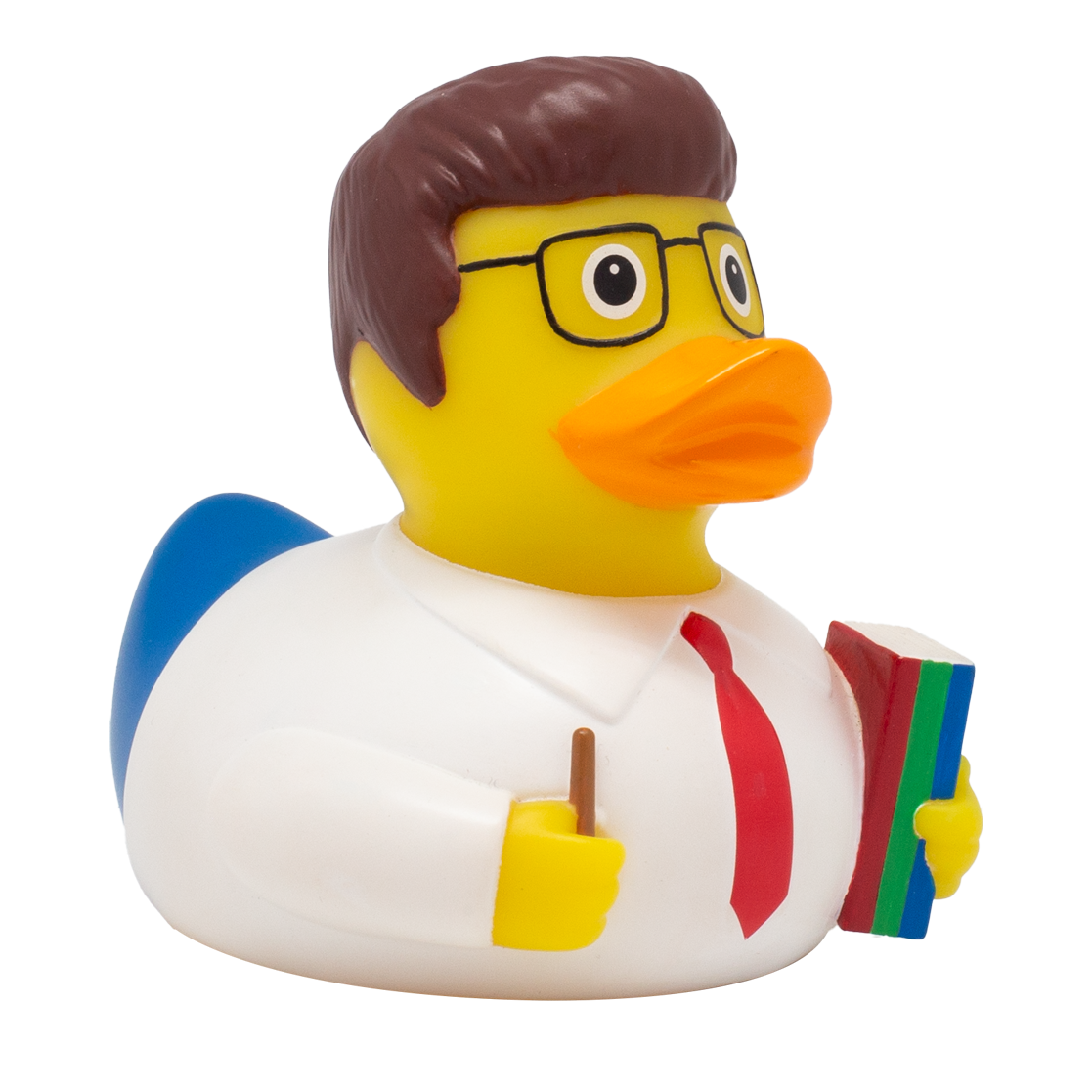 Teacher with math book