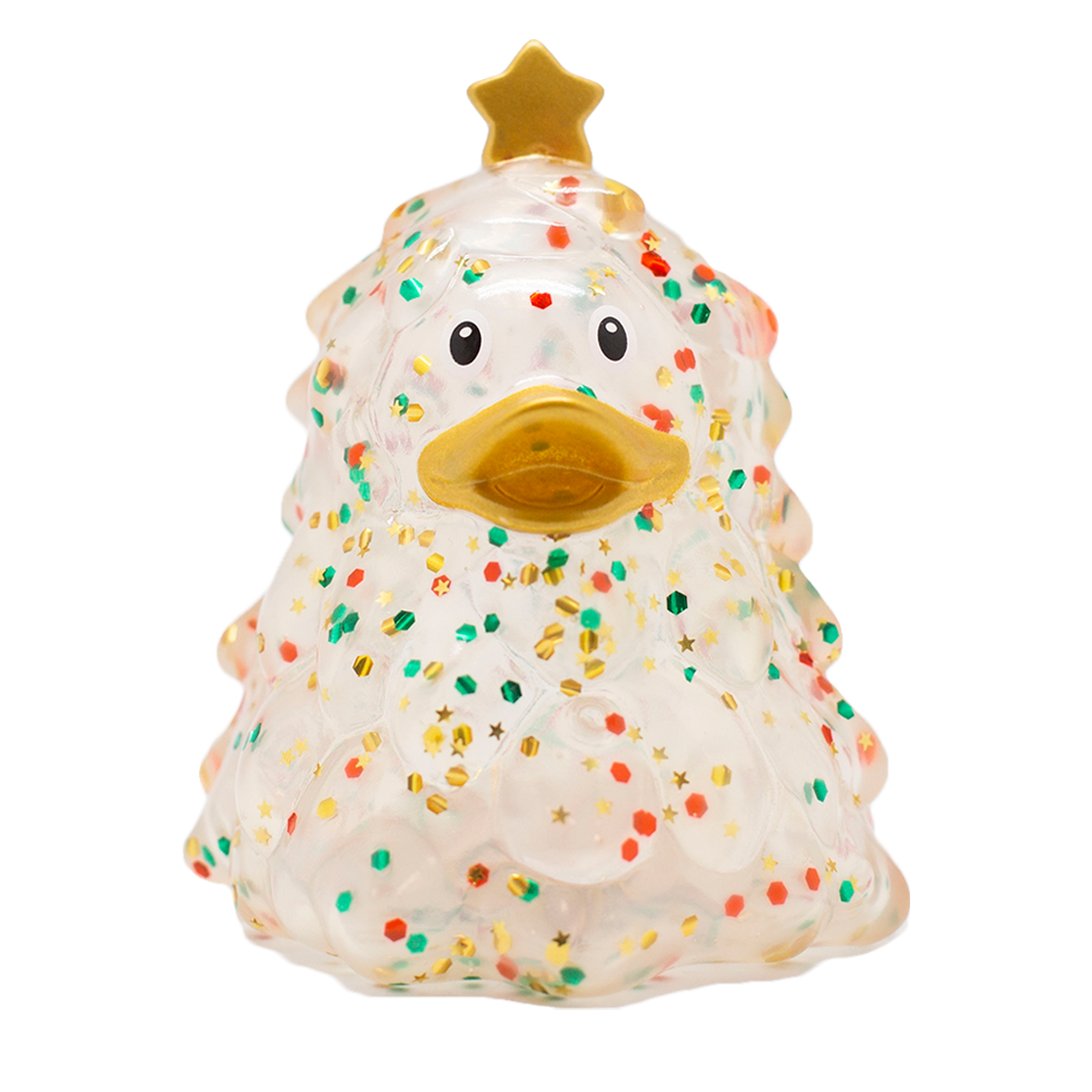 Canard sapin de Noël à paillettes