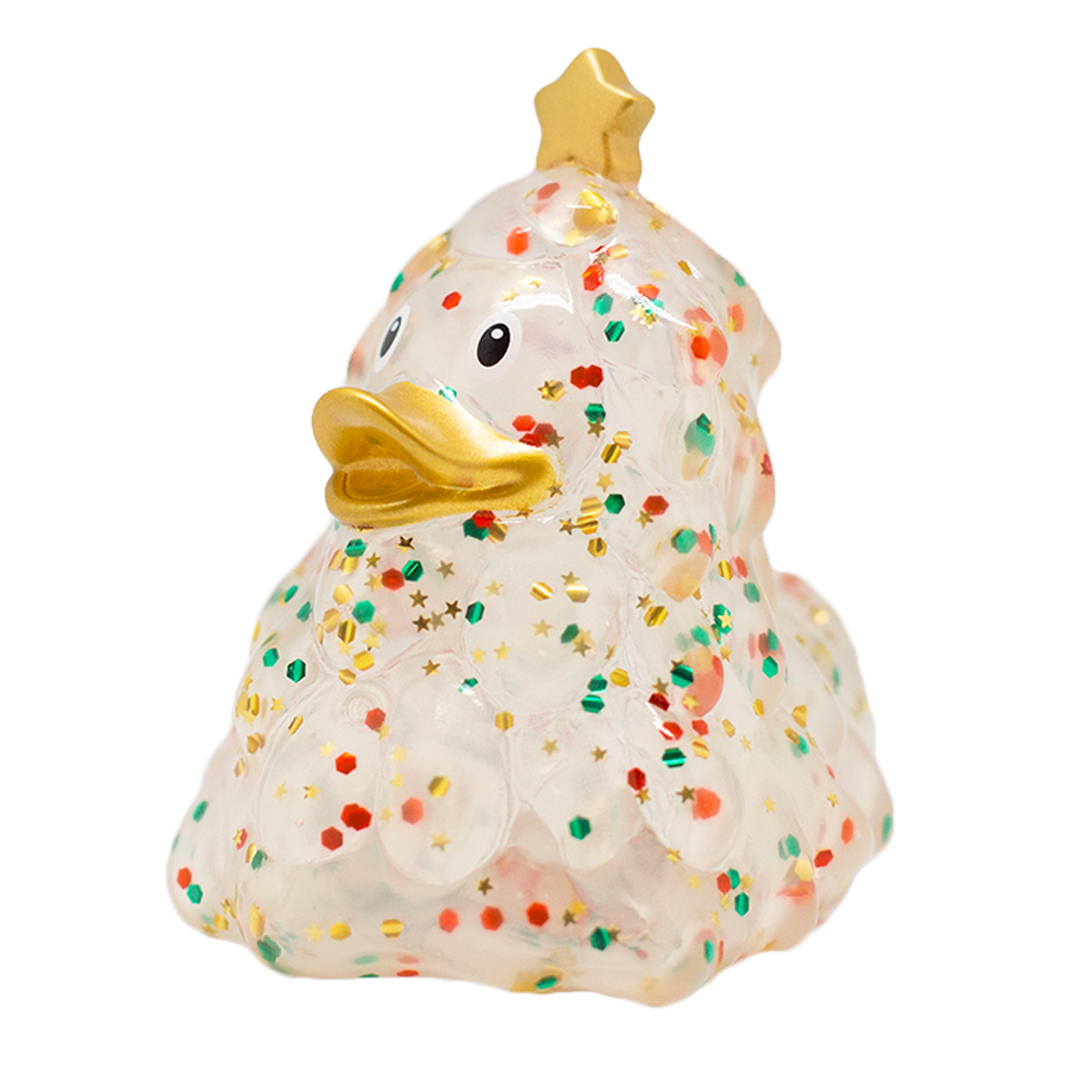 Canard sapin de Noël à paillettes