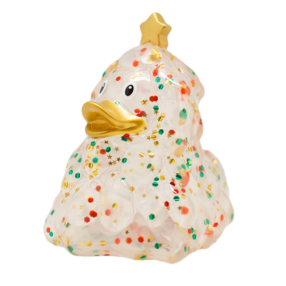 Canard sapin de Noël à paillettes
