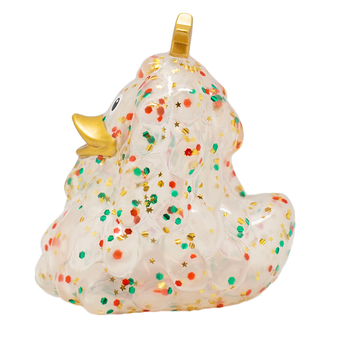 Canard sapin de Noël à paillettes