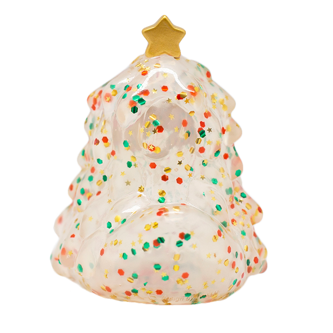 Canard sapin de Noël à paillettes