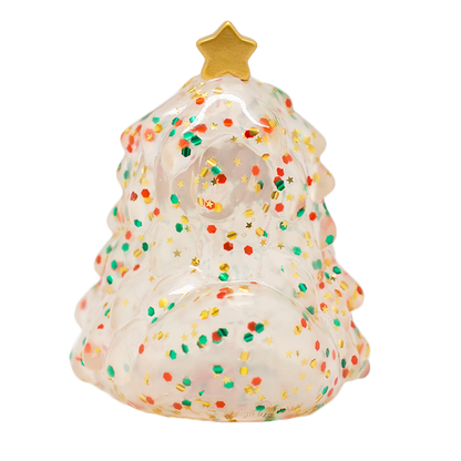 Canard sapin de Noël à paillettes